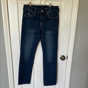 True Religion Men's Dark Blue Straight Jeans